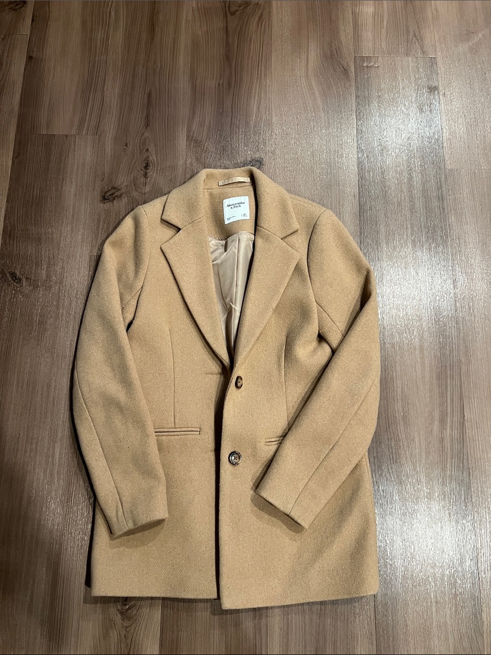 Abercrombie & Fitch  Wool-Blend Single-Breasted blazer Coat - XS